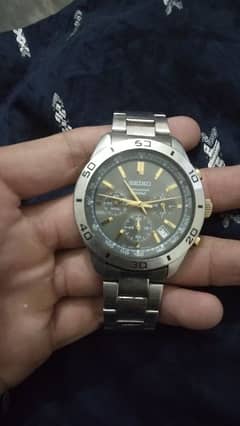 Seiko 100M chronograph watch sport model