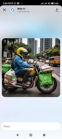Delivery rider job available