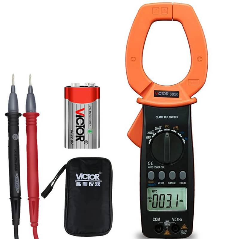 Victor VC6050 Digital AC/DC Clamp Meter 2000A 1