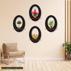 Oval Wall Hanging Shelves,Pack of 4