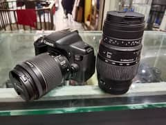 Canon 750d with 2 lens 18 55 stm 70 300mm