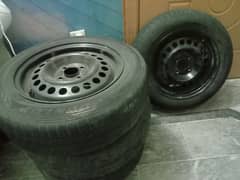 DONLOP TYRES with Rims