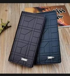Men Long Wallet Slim & Easy Grip Leather style 1 Only