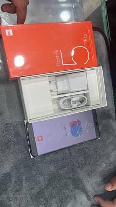 redmi 5 puls 4GB RAM 64GB ROM for sell condition 10 /10  with box