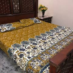 Double bedsheets very beautiful print crystal cotton