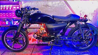 Modified cafe racer bike 70cc converted in resonable price