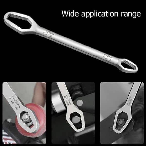 car Digital clock key light torch tool kit wrench multi massag toolkit 19