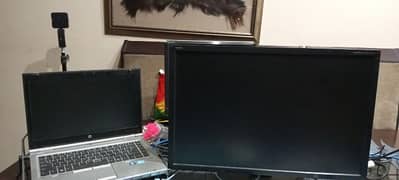 HP LAPTOP AND 24 inch MONITOR BUNDLE FOR LIVE STREAMING, GAMING ETC.