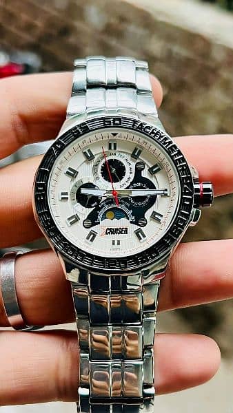 Cruiser panda chronograph moon phase Quartz watch original 5