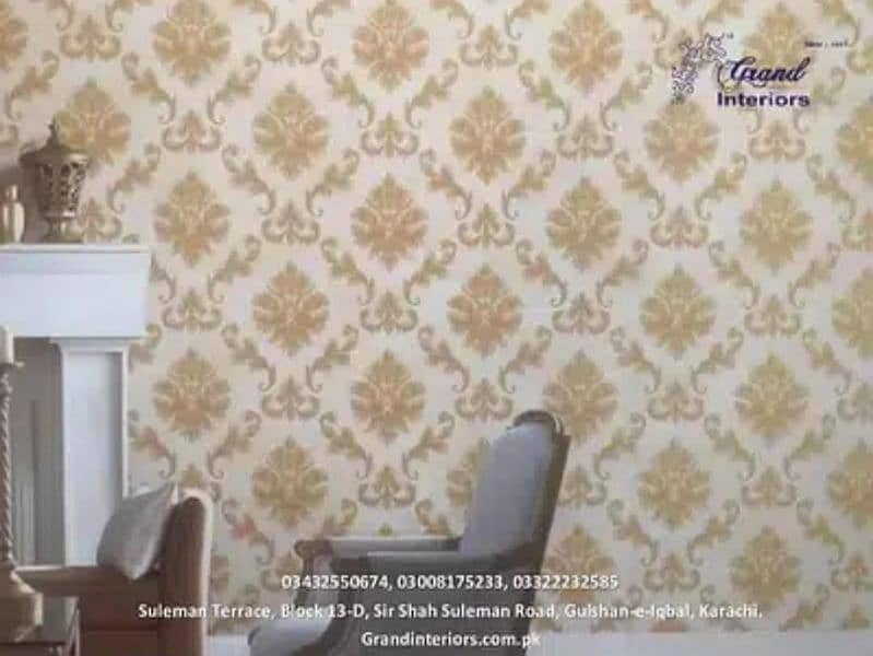 Wallpapers wall morals wall panels wpvc panels by Grand interiors 0