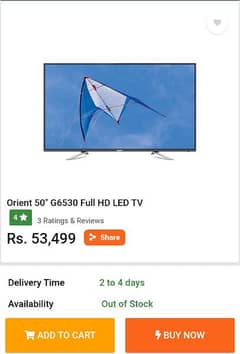 Orient LED TV 50 inch
