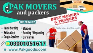 house shifting & movers and Packers &  container service in Islamabad