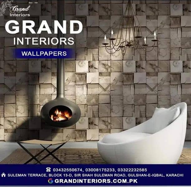 Wallpapers wall panels wpvc panels wall pictures by Grand interiors 0