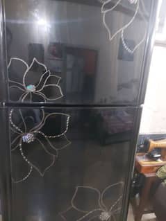 orient glass door refrigerator black