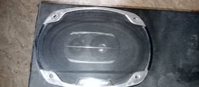 Car woofer sound system with amplified