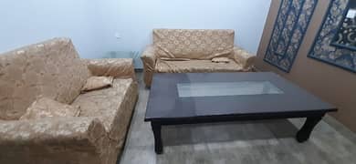 sofa set and tables