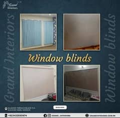 Window blinds curtains rollers vertical wooden blinds Grand interiors