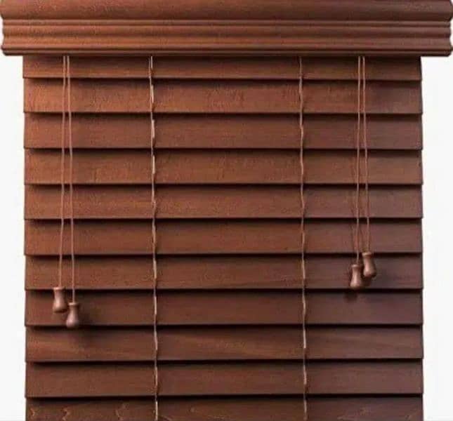 Window blinds curtains wooden roller blind by Grand interiors 2