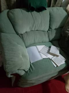 Used sofa set for sale. Mint Green color