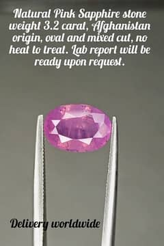 Natural Pink sapphire stone