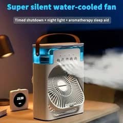 Air Cooler Fan Black Color 3 in 1  Humidifier 7 colors 1/2/3 H Timer