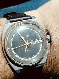 Antique Slava Russian Seiko 5 citizen Camy  vintage west end watch