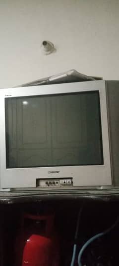 Sony TV 21 inches. with TV trolley.