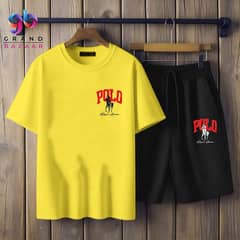 Polo printed summer track suit Mens short and T-shirts