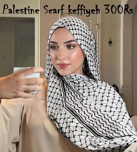 Palestine Keffiyeh Scarf - Only 300Rs | Stay Cool in Hot Weather 0