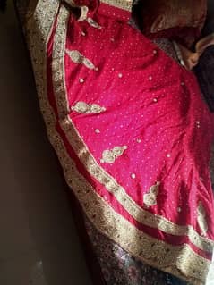 stitched red #bridal lehnga