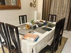 King Size Bed & Dining table with 6 Chairs