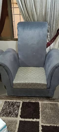 grey colour 2 seat sofa