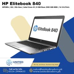 HP Elitebook 840 G2 | 5th Gen | Intel Core i5 | 8 GB Ram |500 GB HHD (