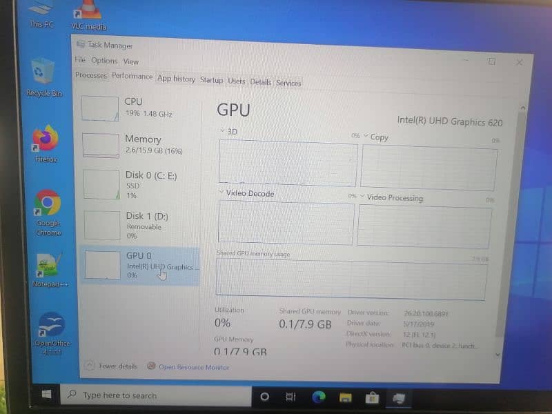 Dell 7490 i5 8th gen 3