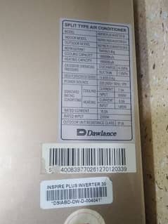 Dawlance 1.5 Ton Inverter for Sale
