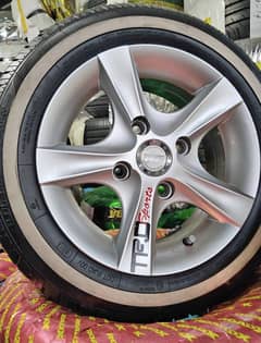 165/65/13 white later brand new condition and 13 528 alloy wheels new