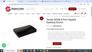 Tenda 8 Port Gigabit Desktop Switch