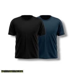 Men's cotton plain T shirts pack of 2