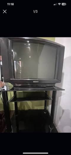 Sony TV and Trolley for sale