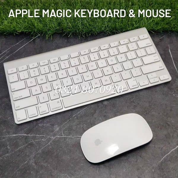 Apple Magic Bluetooth Wireless Keyboard & Apple Magic Mouse Slim white 0