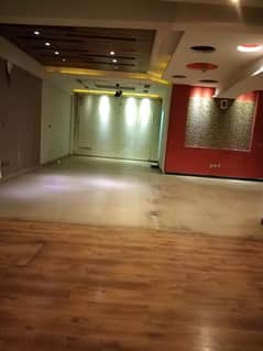 Available 1350sqft hall for rent in Bahria town Civic center phase4 main circle view