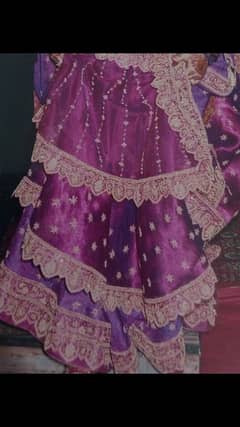 3 Layers Lehnga with heavy embroidery