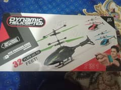 helicopter with controller watch and charging lead black and green clr