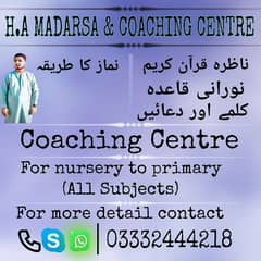 I am Hafiz-e-quran and a coching teacher