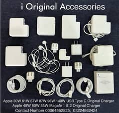Apple Macbook 61W 67W 87W 96W 140W USB C MagSafe 1 2 Original Charger