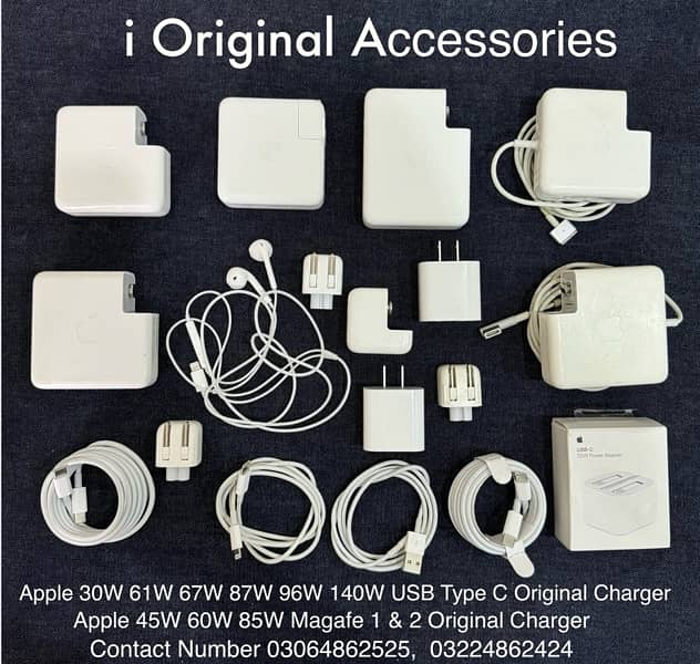 Apple Macbook 61W 67W 87W 96W 140W USB C MagSafe 1 2 Original Charger 0