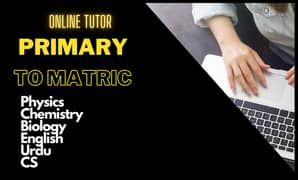 Online Tution For Primary to Matric