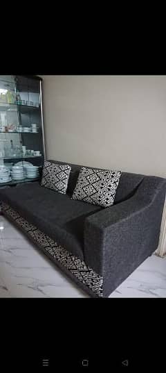 L shaped sofa with 8 years guarantee