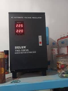 delux tnd-10kva servo motor stabilizer AC automatic voltage regulator