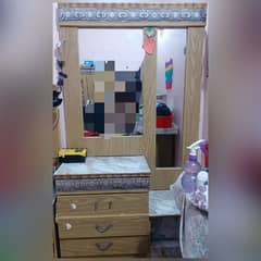 dressing table with double mirror